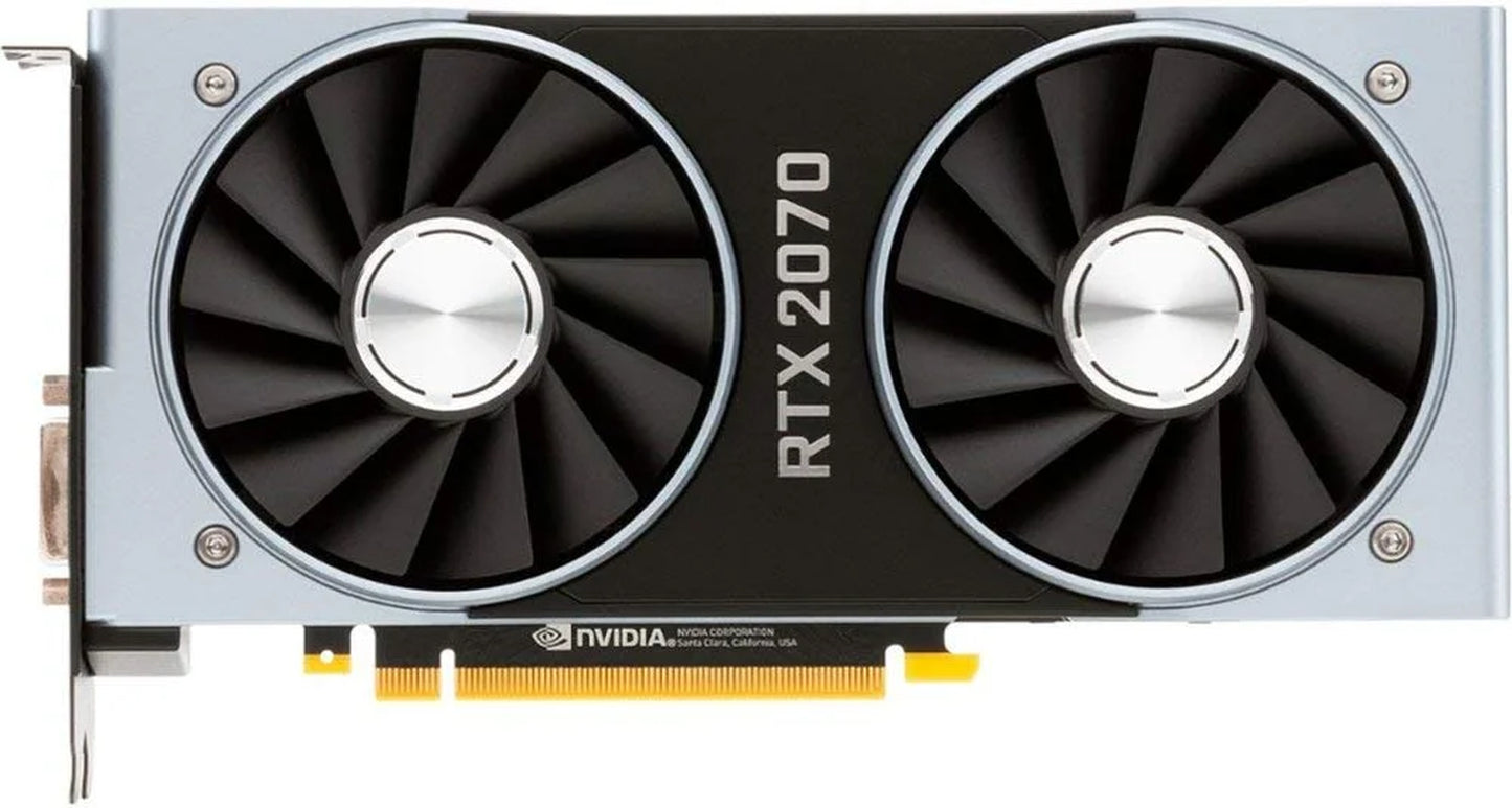 Geforce RTX 2070 Founders Edition 8GB GDDR6 PCI Express 3.1 Graphics Card with Pcie Riser