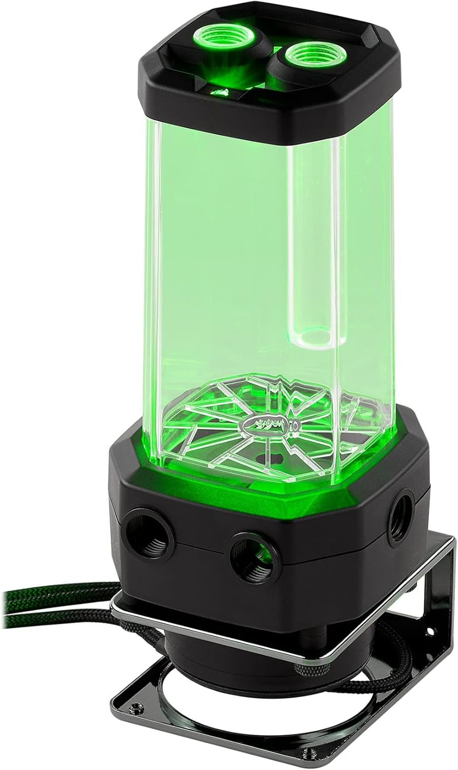 Hydro X Series XD5 RGB Pump/Reservoir Combo - D5 PWM Pump - 330Ml Reservoir - Ten Individually Addressable RGB Leds - Temperature Sensor - Black