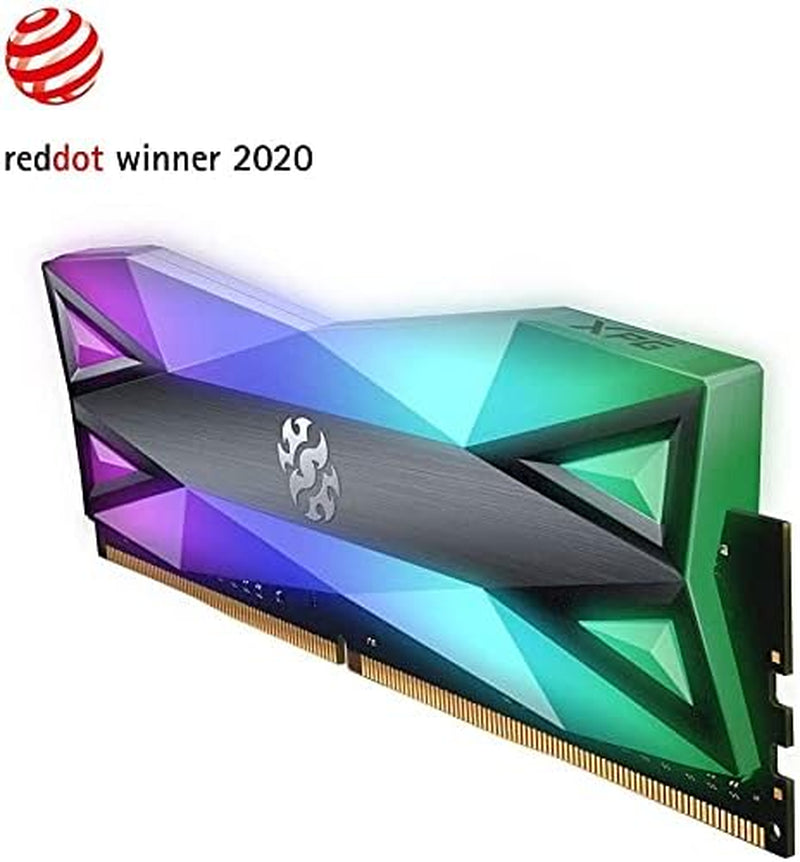 DDR4 D60G RGB 16GB (2X8Gb) 3200Mhz PC4-25600 CL16-20-20 U-DIMM 288Pins Desktop Memory Kit, Grey (AX4U32008G16A-DT60)