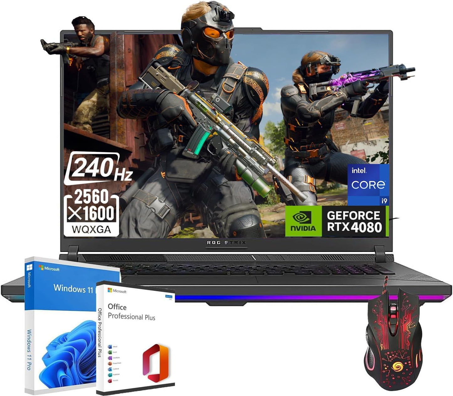 ROG Strix G15 (2021) Gaming Laptop, 15.6” 300Hz IPS Type FHD Display, NVIDIA Geforce RTX 3070, AMD Ryzen R9-5900HX, 32GB DDR4, 1TB Pcie SSD, Per-Key RGB Keyboard, Windows 10, G513QR-AS98