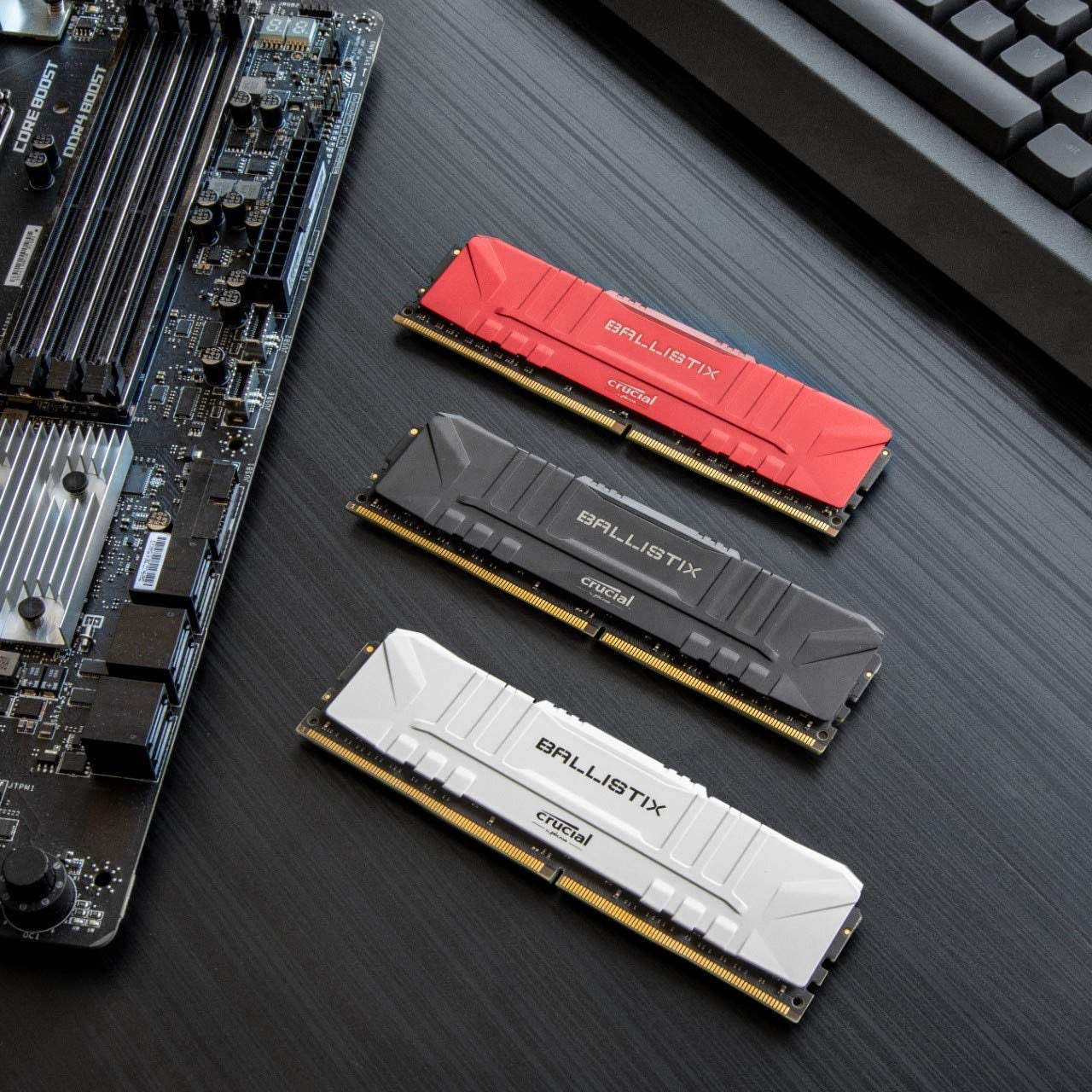Crucial  3200 Mhz DDR4 DRAM Desktop Gaming Memory Kit 32GB (16Gbx2) CL16 BL2K16G32C16U4B (Black)