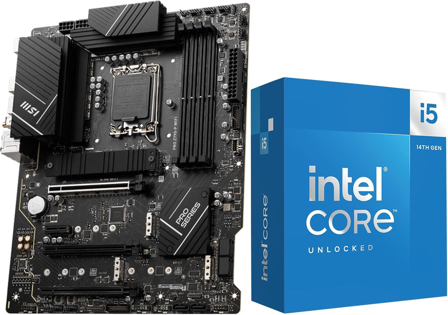 CPU Motherboard Intel Core I7-12700K 12(8P+4E) Cores up to 5.0 Ghz Unlocked LGA 1700 Desktop Processor with Integrated Graphics plus MSI PRO Z790-P Wifi DDR5 Proseries Motherboard