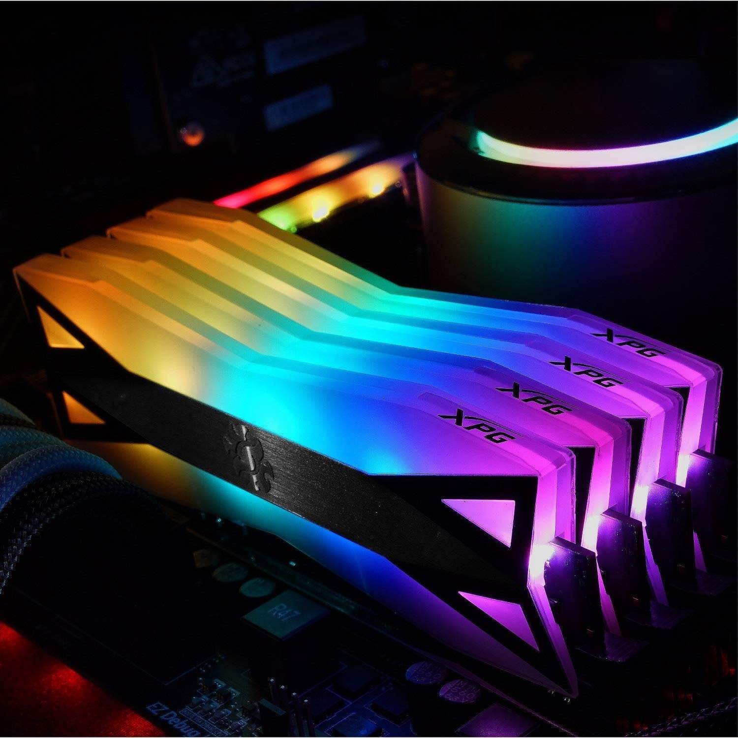 DDR4 D60G RGB 16GB (2X8Gb) 3200Mhz PC4-25600 CL16-20-20 U-DIMM 288Pins Desktop Memory Kit, Grey (AX4U32008G16A-DT60)