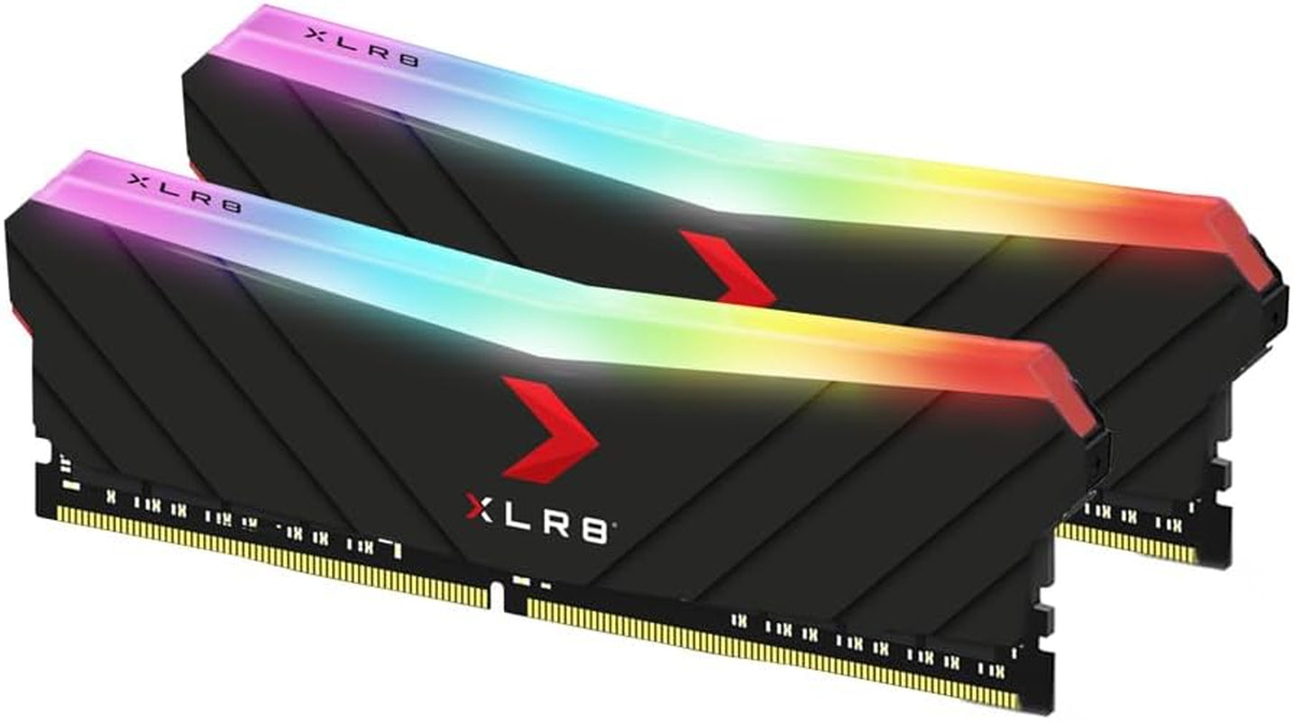 XLR8 Gaming 8GB DDR4 3200Mhz (PC4-25600) CL16 1.35V RGB Desktop (DIMM) Memory – MD8GD4320016XRGB