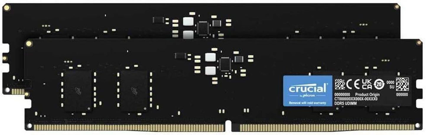 8GB DDR5 RAM, 4800Mhz Desktop Memory, UDIMM 288-Pin, Compatible with 13Th Gen Intel Core and AMD Ryzen 7000 - CT8G48C40U5