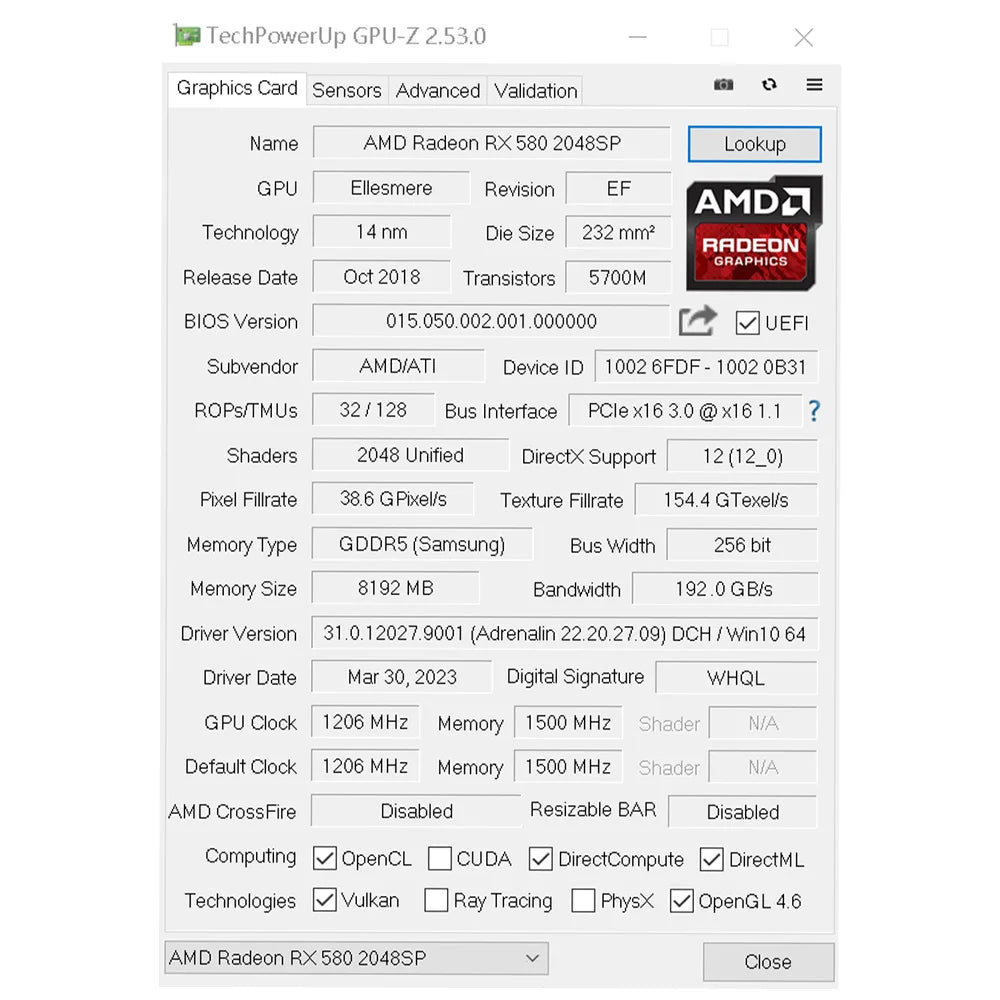 Graphics Cards Radeon RX580 8G & RX550 4G Video Gaming Card Pcie3.0X16 GPU Desktop Computer Components AMD RX 580 8G