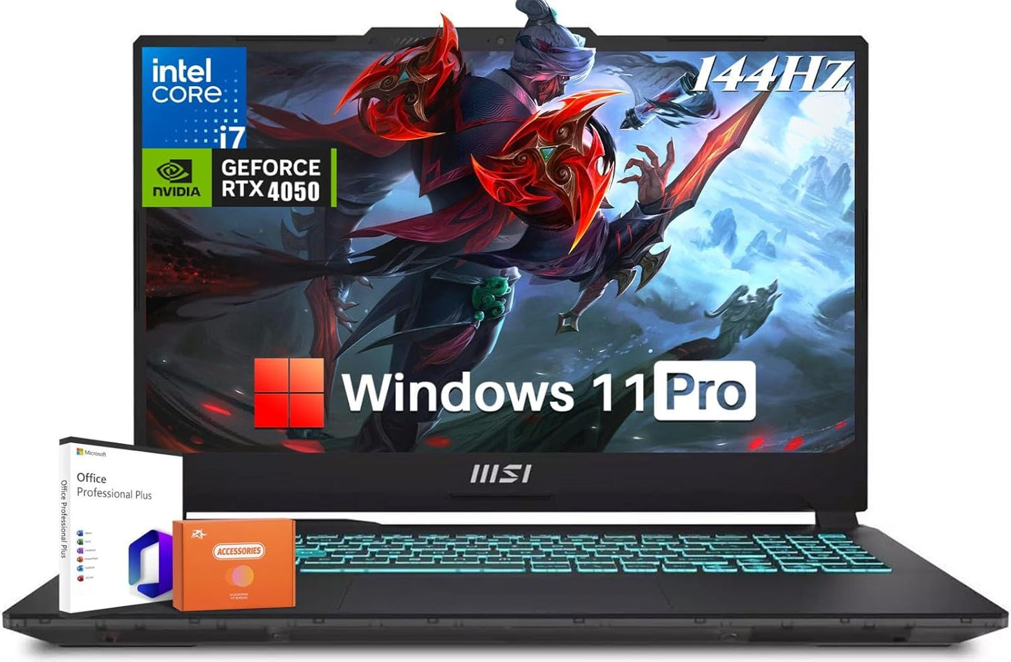 GE76 Raider Gaming Laptop Intel I7-11800H, Geforce RTX 3060, 17.3" FHD 144HZ, 16GB RAM 1TB Nvme SSD, Wi-Fi6, Windows 10