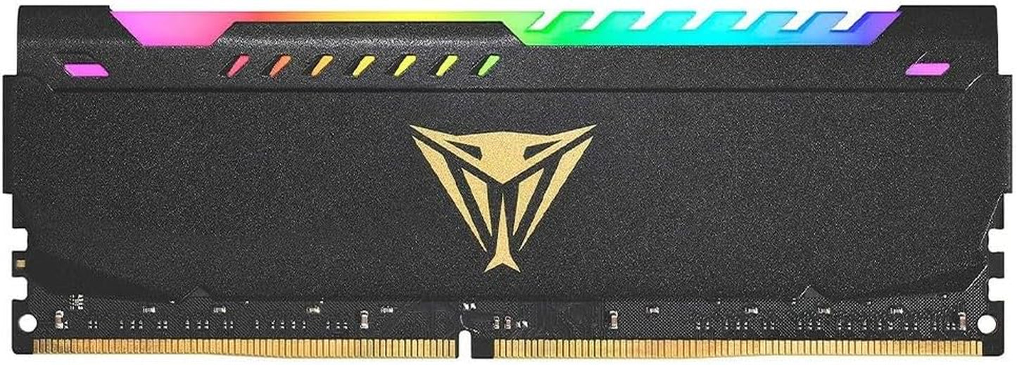 Patriot Viper Steel RGB DDR4 RAM 16GB (1X16GB) 3200Mhz CL18 1.35V UDIMM Desktop Gaming Memory Module Compatible with XMP -