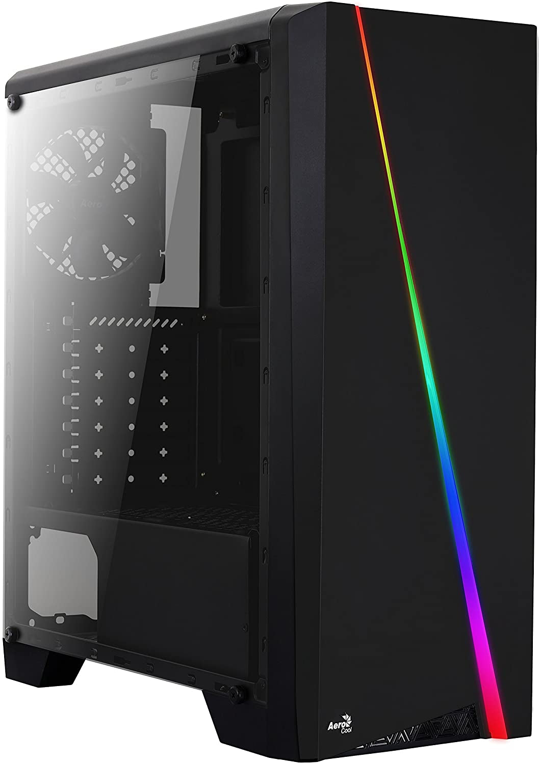 Cylon RGB Mid Tower with Acrylic Side Window, Black