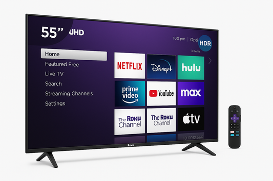 55” Class 4K UHD (2160P) LED Roku Smart Television HDR (100012586)