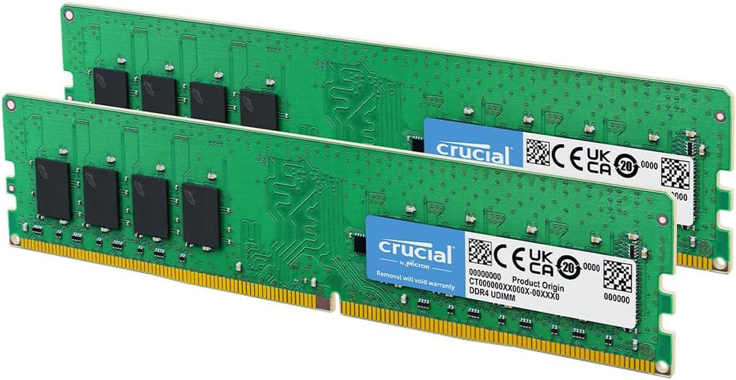 16GB Kit (8Gbx2), 288-Pin DIMM, DDR4 PC4-19200,