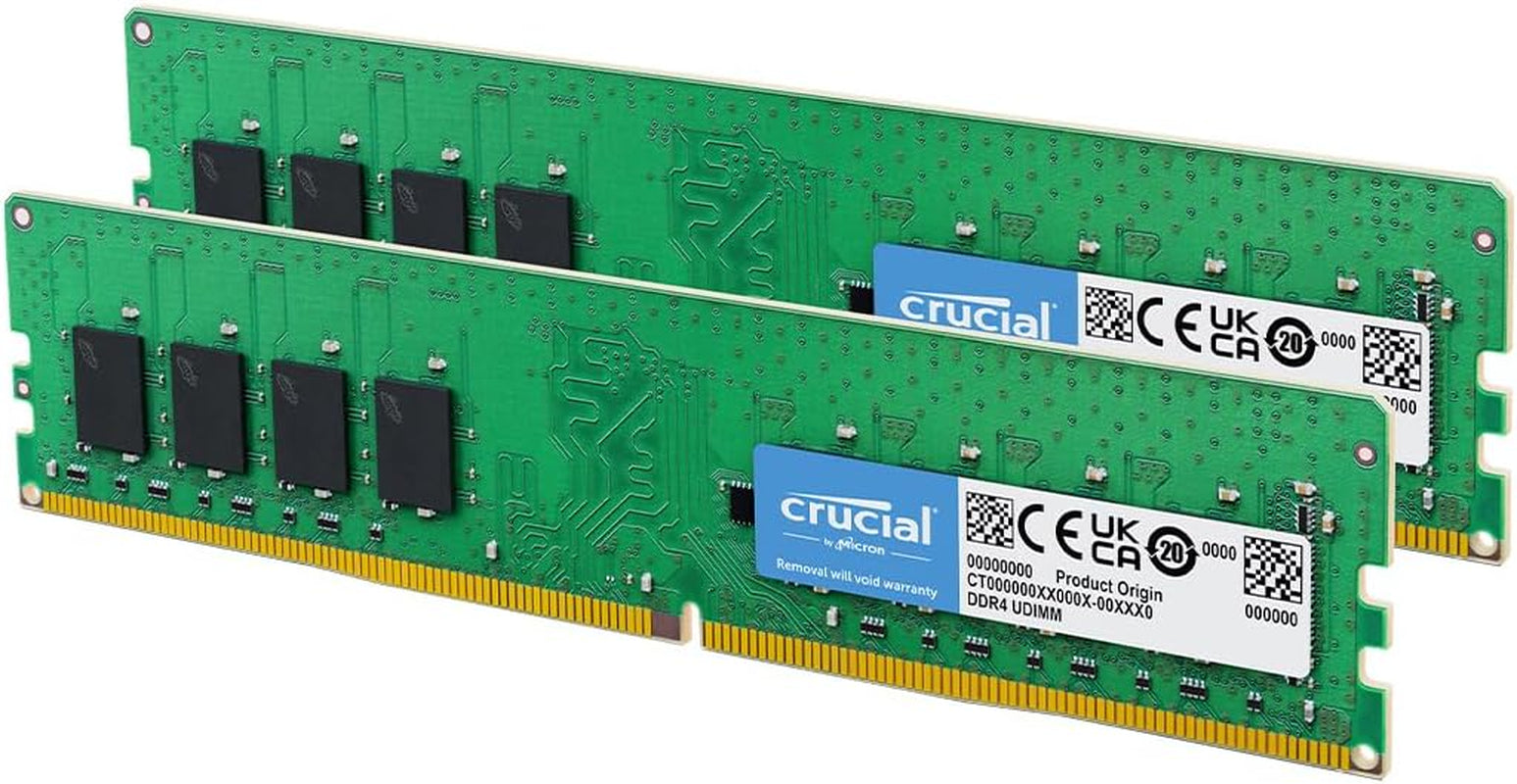 16GB Kit (8Gbx2), 288-Pin DIMM, DDR4 PC4-19200,
