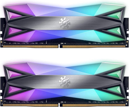 DDR4 D60G RGB 16GB (2X8Gb) 3200Mhz PC4-25600 CL16-20-20 U-DIMM 288Pins Desktop Memory Kit, Grey (AX4U32008G16A-DT60)