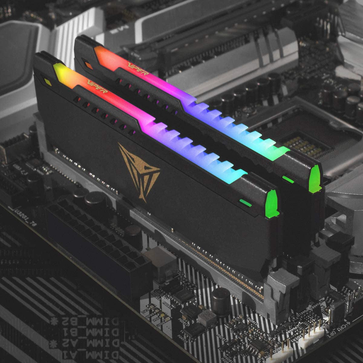 Patriot Viper Steel RGB DDR4 RAM 16GB (1X16GB) 3200Mhz CL18 1.35V UDIMM Desktop Gaming Memory Module Compatible with XMP -