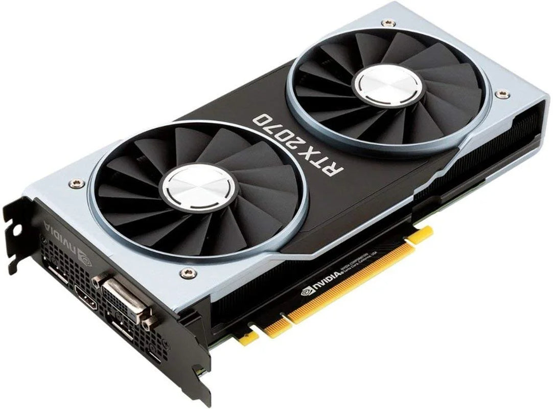 Geforce RTX 2070 Founders Edition 8GB GDDR6 PCI Express 3.1 Graphics Card with Pcie Riser