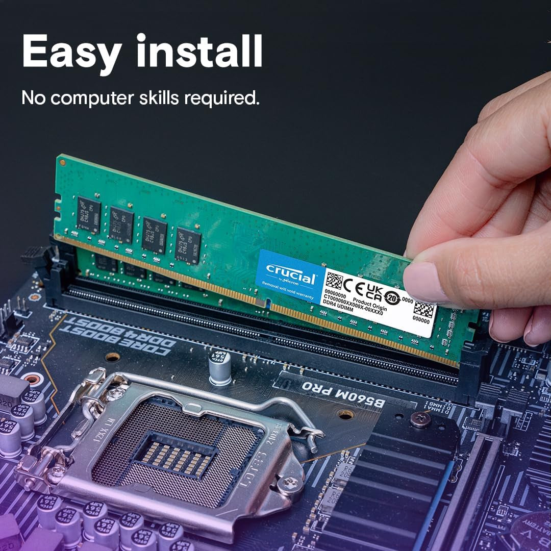 16GB Kit (8Gbx2), 288-Pin DIMM, DDR4 PC4-19200,