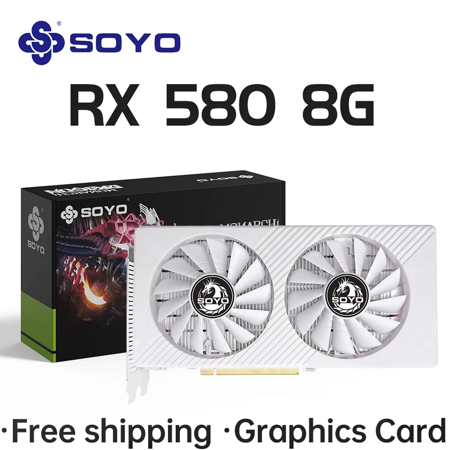 Graphics Cards Radeon RX580 8G & RX550 4G Video Gaming Card Pcie3.0X16 GPU Desktop Computer Components AMD RX 580 8G