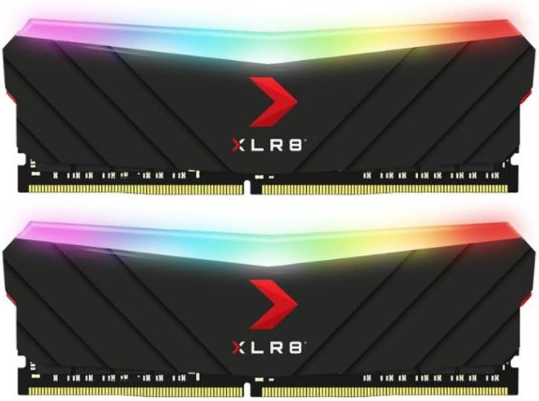 XLR8 Gaming 8GB DDR4 3200Mhz (PC4-25600) CL16 1.35V RGB Desktop (DIMM) Memory – MD8GD4320016XRGB