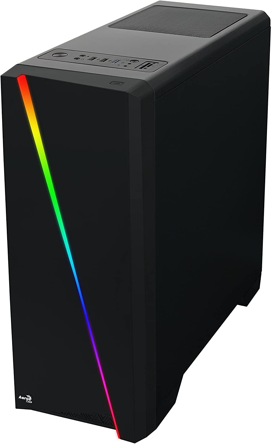 Cylon RGB Mid Tower with Acrylic Side Window, Black
