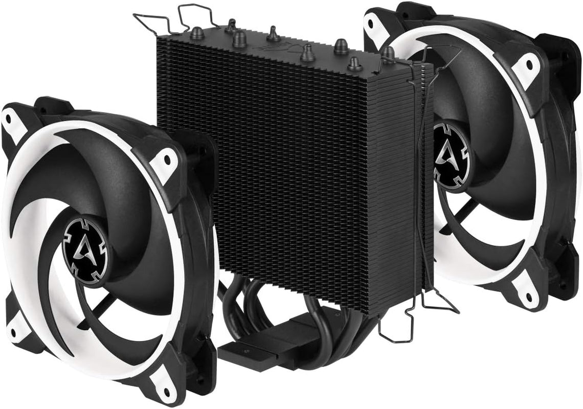 Freezer 34 Esports Duo - Tower CPU Cooler with Bionix P-Series Case Fan in Push-Pull, 120 Mm PWM Fan, for Intel and AMD, LGA1700 Compatible - White