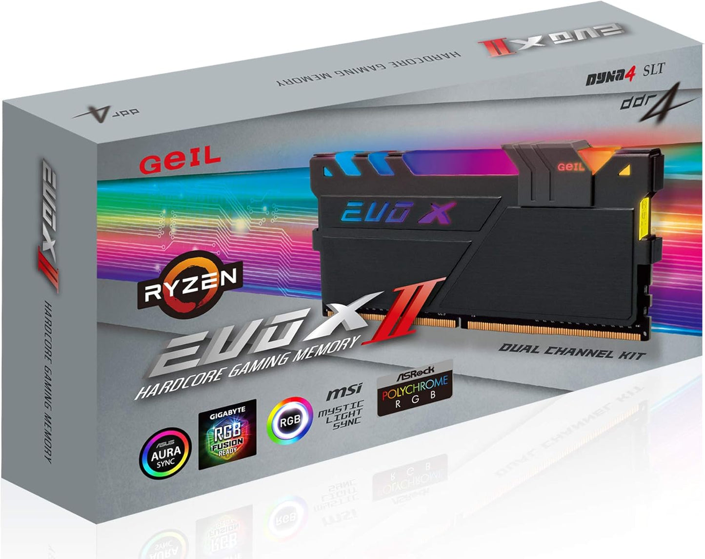 EVO X II DDR4 RAM, 16GB (8Gbx2) 3600Mhz 1.35V XMP2.0, Intel/Amd Compatible, Long DIMM High Speed Desktop Memory, Hardcore Immersive Gaming/Multimedia Content Creation/Quality Live Streaming
