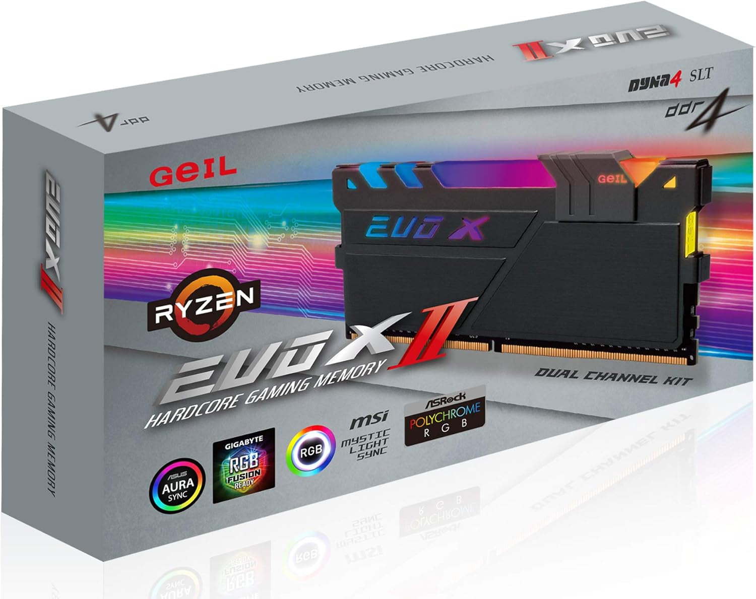 EVO X II DDR4 RAM, 16GB (8Gbx2) 3600Mhz 1.35V XMP2.0, Intel/Amd Compatible, Long DIMM High Speed Desktop Memory, Hardcore Immersive Gaming/Multimedia Content Creation/Quality Live Streaming