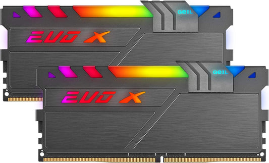 EVO X II DDR4 RAM, 16GB (8Gbx2) 3600Mhz 1.35V XMP2.0, Intel/Amd Compatible, Long DIMM High Speed Desktop Memory, Hardcore Immersive Gaming/Multimedia Content Creation/Quality Live Streaming