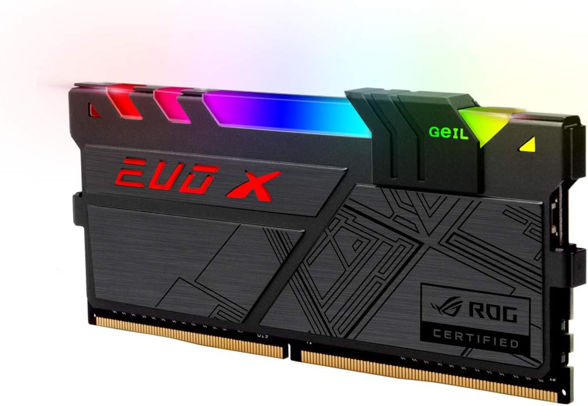 ROG EVO X II DDR4 RAM, 16GB (8Gbx2) 3000Mhz 1.35V XMP2.0, Long DIMM High Speed Desktop Memory, Hardcore Immersive Gaming/Multimedia Content Creation/Quality Live Streaming