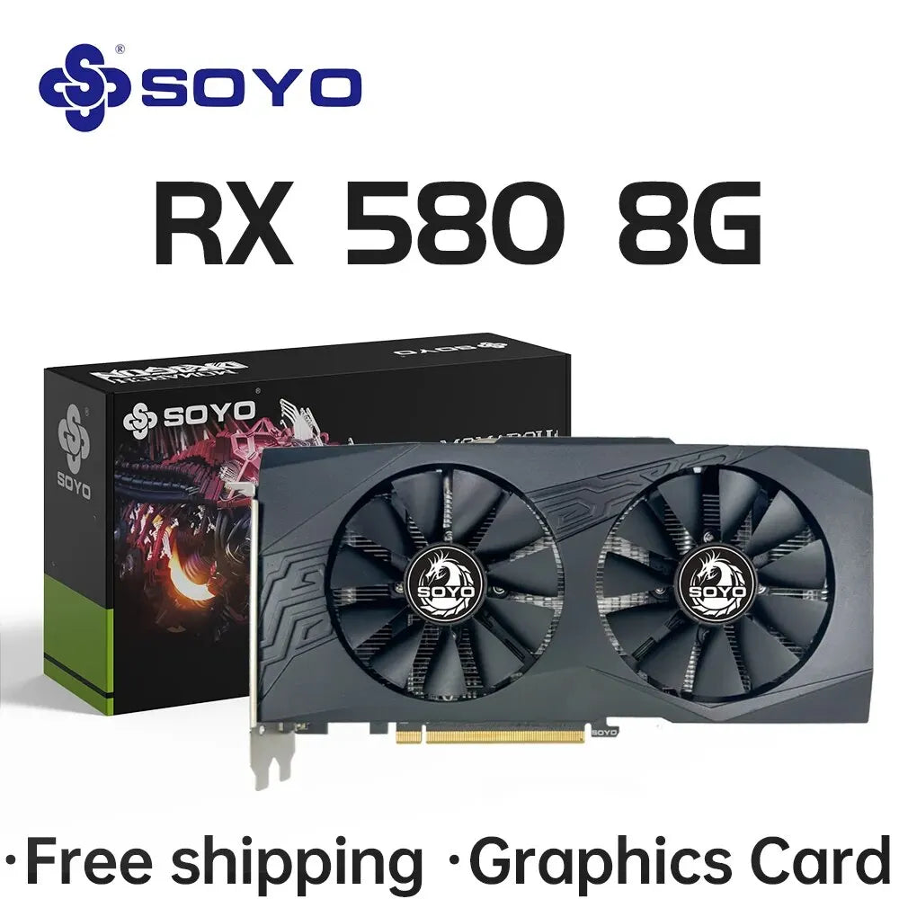 Graphics Cards Radeon RX580 8G & RX550 4G Video Gaming Card Pcie3.0X16 GPU Desktop Computer Components AMD RX 580 8G