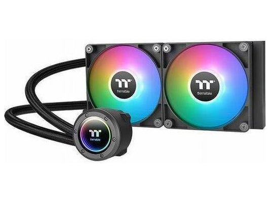 TH240 ARGB Sync V2 CPU Liquid Cooler/Alo Liquid Cooling/Fan 120Mm*2/Pwm 500~2000 Rpm/Mirror Waterblock/Mb ARGB Sync Control, CL-W361-PL12SW-A