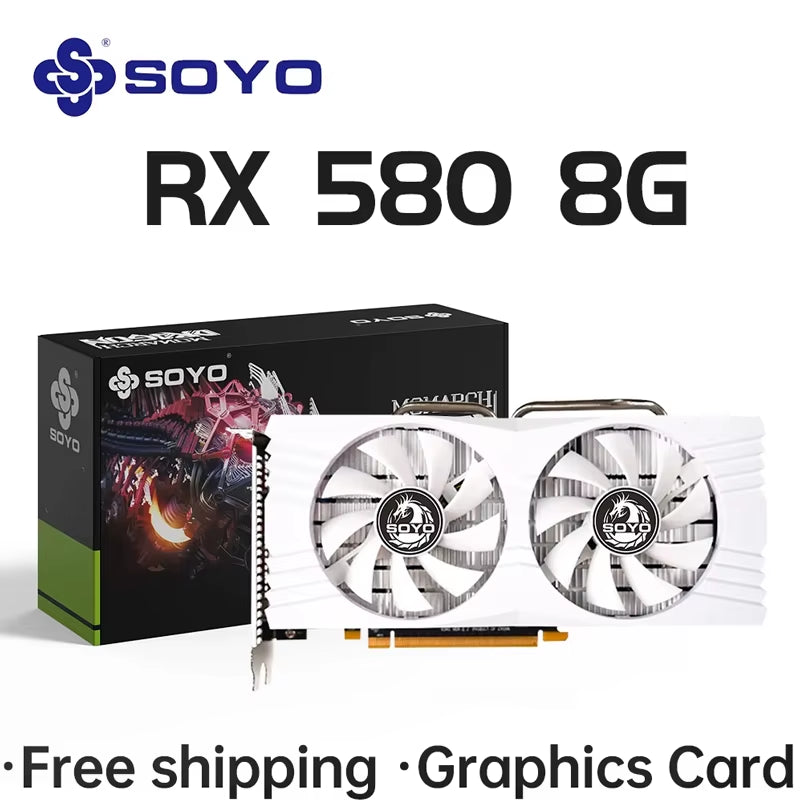 Graphics Cards Radeon RX580 8G & RX550 4G Video Gaming Card Pcie3.0X16 GPU Desktop Computer Components AMD RX 580 8G