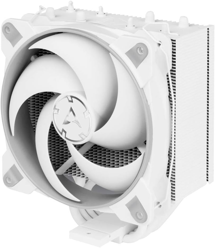 Freezer 34 Esports Duo - Tower CPU Cooler with Bionix P-Series Case Fan in Push-Pull, 120 Mm PWM Fan, for Intel and AMD, LGA1700 Compatible - White