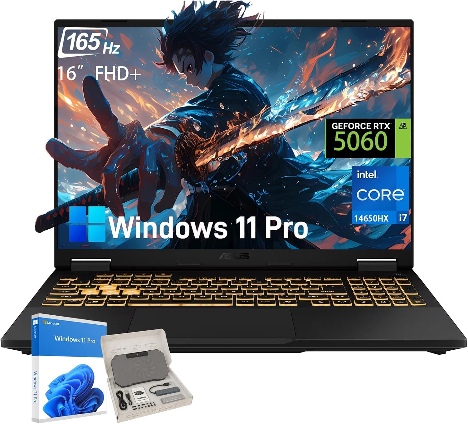 ROG Strix G15 (2021) Gaming Laptop, 15.6” 300Hz IPS Type FHD Display, NVIDIA Geforce RTX 3070, AMD Ryzen R9-5900HX, 32GB DDR4, 1TB Pcie SSD, Per-Key RGB Keyboard, Windows 10, G513QR-AS98