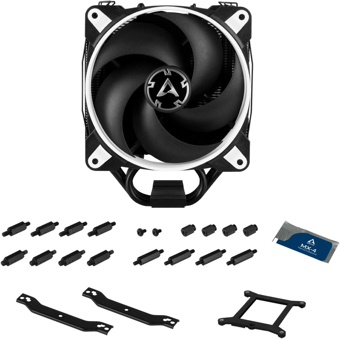 Freezer 34 Esports Duo - Tower CPU Cooler with Bionix P-Series Case Fan in Push-Pull, 120 Mm PWM Fan, for Intel and AMD, LGA1700 Compatible - White