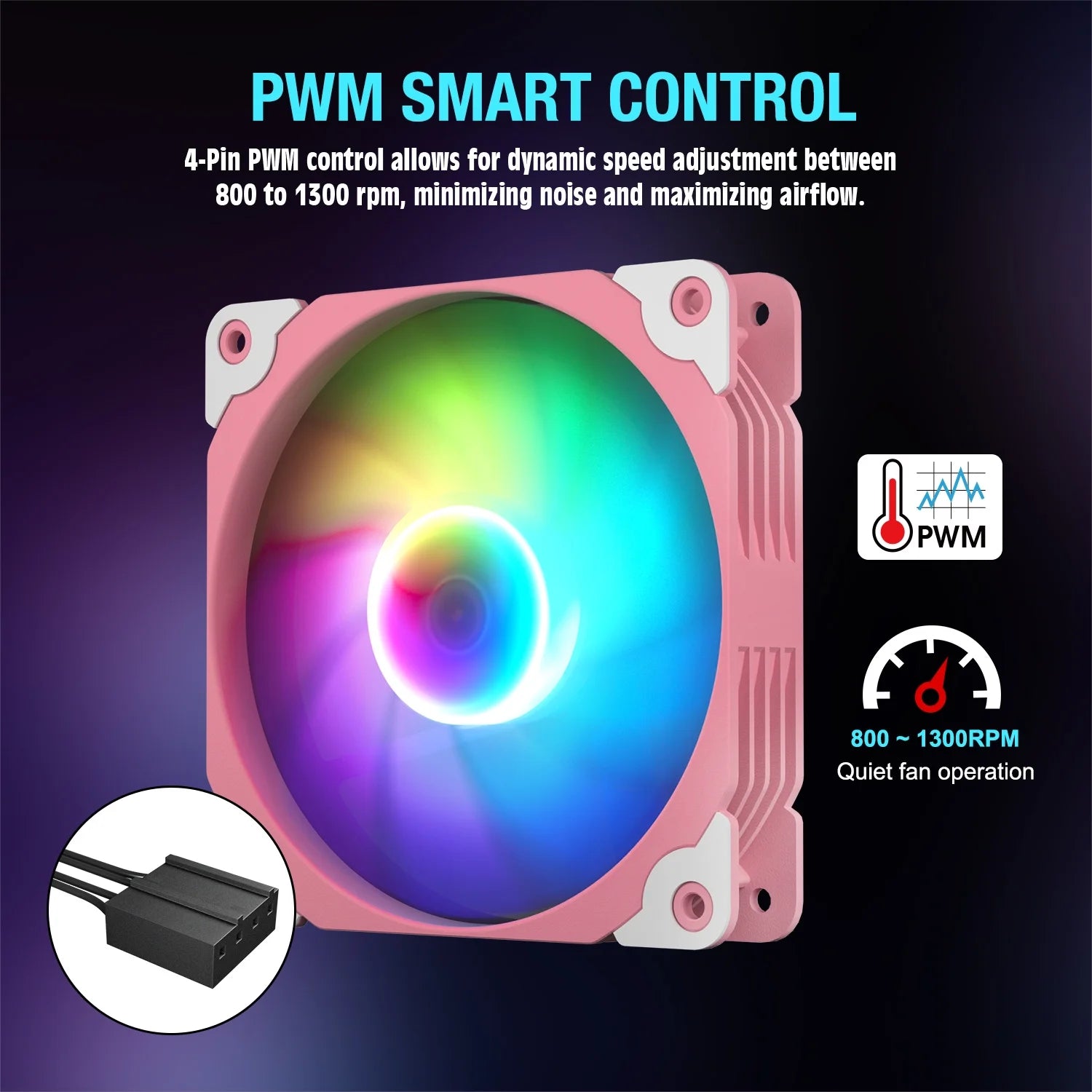 3 Pack 120Mm ARGB & PWM Case Fans with Controller High Airflow Addressable RGB Motherboard Sync Computer PC Cooling Fans