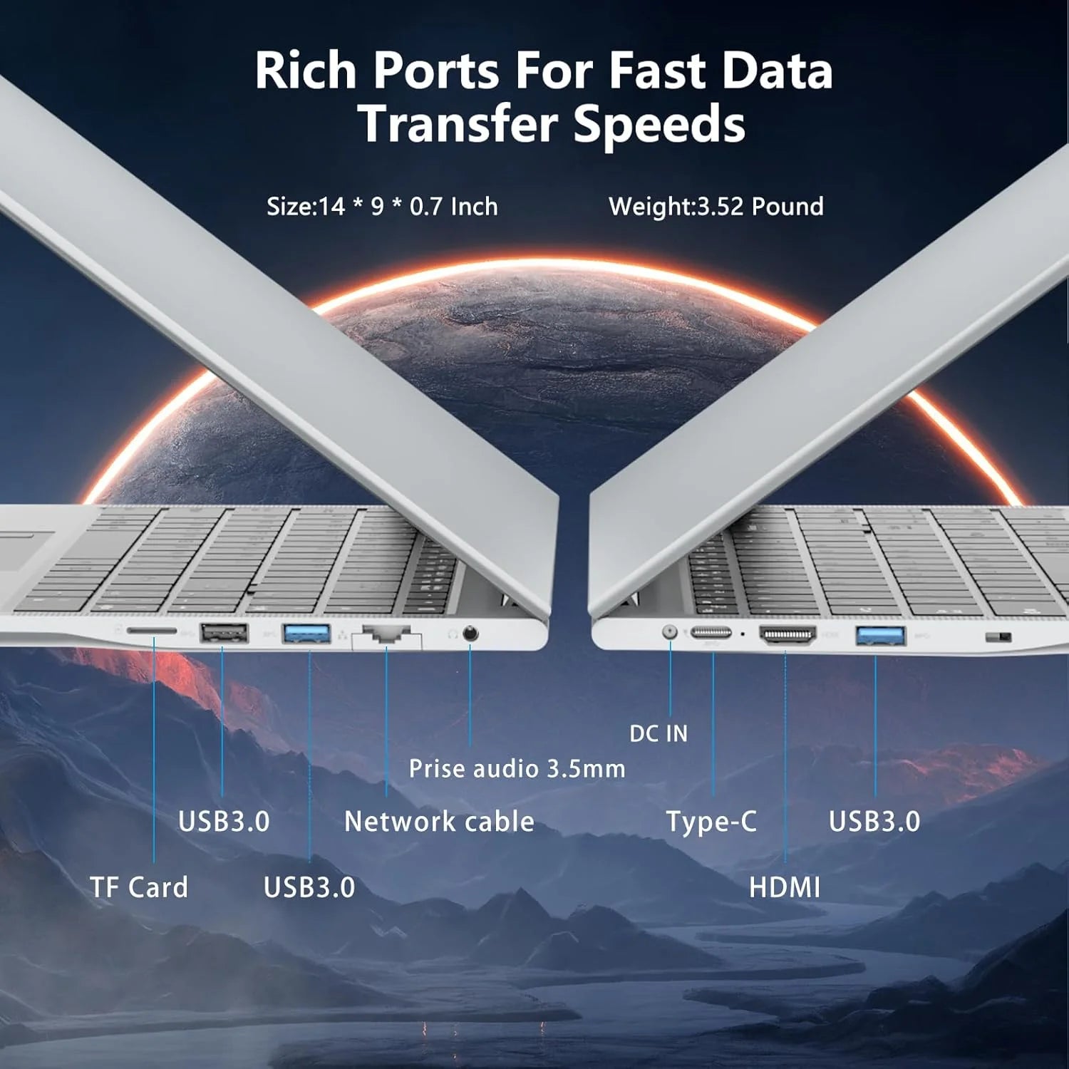 15.6"Gaming Laptop I7 32GB 1TB SSD FHD 1920 * 1080 Display, Fingerprint Unlock Backlit Keyboard RJ45 HDMI 180 Angle Opening Gamer Laptops