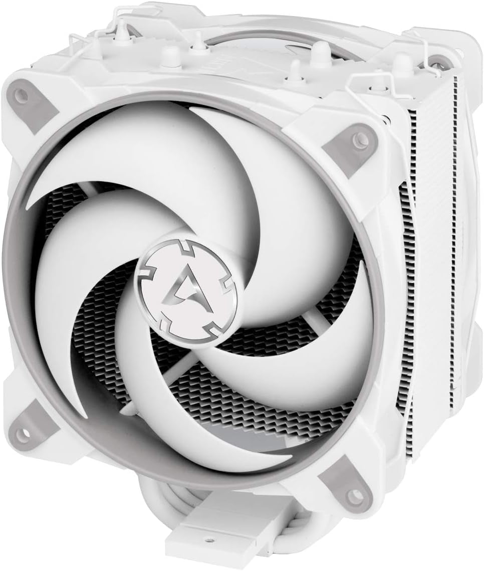 Freezer 34 Esports Duo - Tower CPU Cooler with Bionix P-Series Case Fan in Push-Pull, 120 Mm PWM Fan, for Intel and AMD, LGA1700 Compatible - White