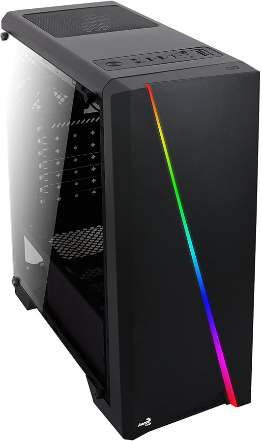 Cylon RGB Mid Tower with Acrylic Side Window, Black