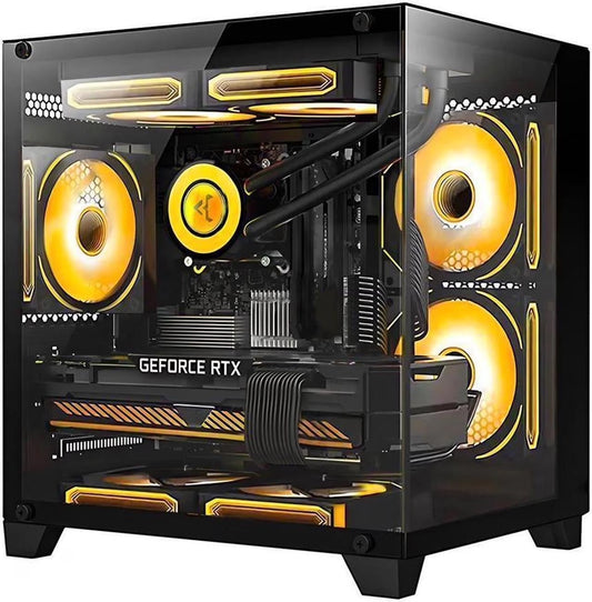 Gaming PC -AMD R5 7600 3.8Ghz ,Radeon RX 7600 8G,32GB DDR5 5600Mhz RAM,1TB M.2 Pcie SSD Desktop, Liquid Cooler, WIFI, RGB Fans, Hdmi,Bluetooth,650W PSU ,Windows 11 Pro