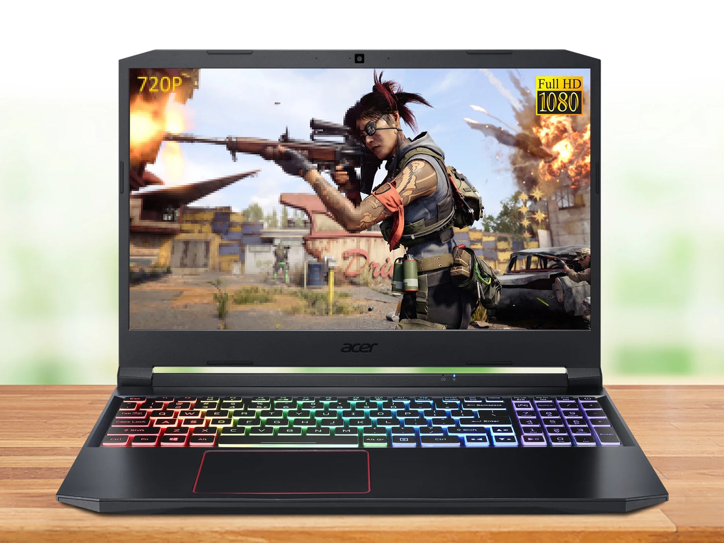 Nitro 5 Gaming Laptop, 15.6" 144Hz FHD Display, Intel Core I5-10300H Upto 4.5Ghz, 32GB RAM, 1TB Nvme SSD, NVIDIA Geforce RTX 3050, HDMI, Wi-Fi, Bluetooth, Windows 10 Pro