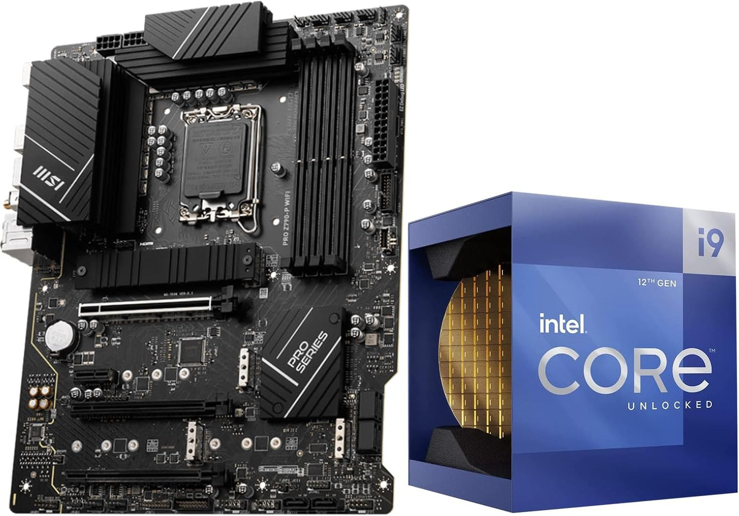 CPU Motherboard Intel Core I7-12700K 12(8P+4E) Cores up to 5.0 Ghz Unlocked LGA 1700 Desktop Processor with Integrated Graphics plus MSI PRO Z790-P Wifi DDR5 Proseries Motherboard