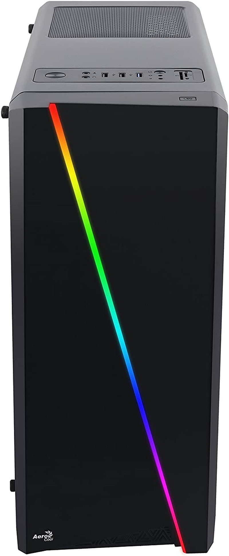 Cylon RGB Mid Tower with Acrylic Side Window, Black
