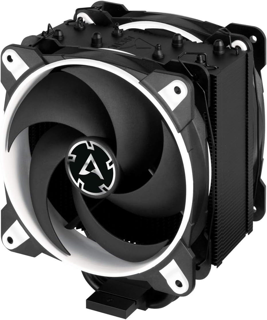 Freezer 34 Esports Duo - Tower CPU Cooler with Bionix P-Series Case Fan in Push-Pull, 120 Mm PWM Fan, for Intel and AMD, LGA1700 Compatible - White