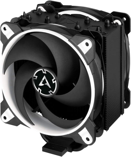 Freezer 34 Esports Duo - Tower CPU Cooler with Bionix P-Series Case Fan in Push-Pull, 120 Mm PWM Fan, for Intel and AMD, LGA1700 Compatible - White