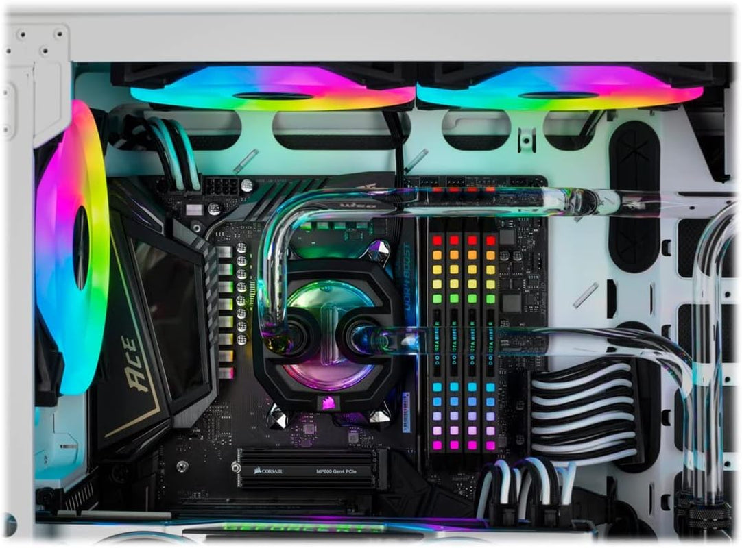 Hydro X Series Xh305I Hardline Water Cooling Kit With/Incl XC7 CPU Water Block, XR5 360Mm Radiator, XD5 Pump Res and Icue QL120 RGB Fans