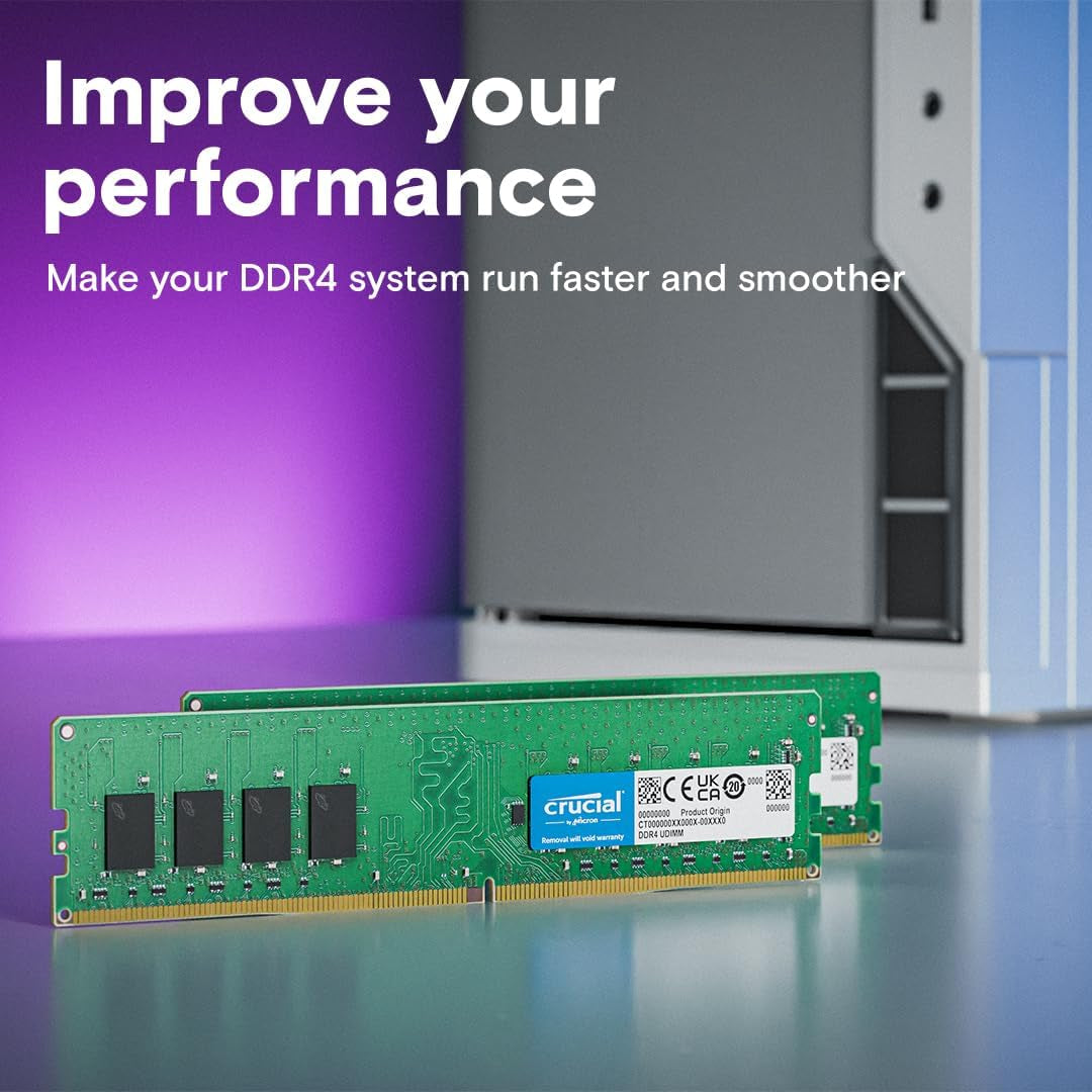 16GB Kit (8Gbx2), 288-Pin DIMM, DDR4 PC4-19200,