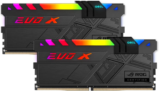 ROG EVO X II DDR4 RAM, 16GB (8Gbx2) 3000Mhz 1.35V XMP2.0, Long DIMM High Speed Desktop Memory, Hardcore Immersive Gaming/Multimedia Content Creation/Quality Live Streaming