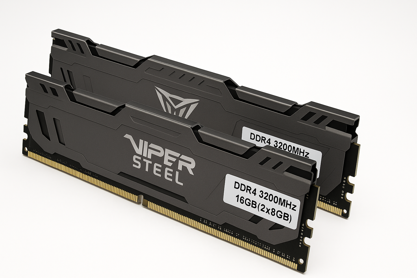 Patriot Viper Steel DDR4 RAM 16GB (2X8GB) 3200Mhz CL16 1.35V UDIMM Desktop Gaming Memory Kit Compatible with XMP - PVS416G320C6K